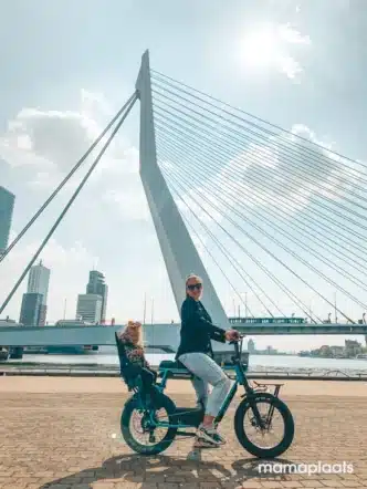 brug, fiets, kind