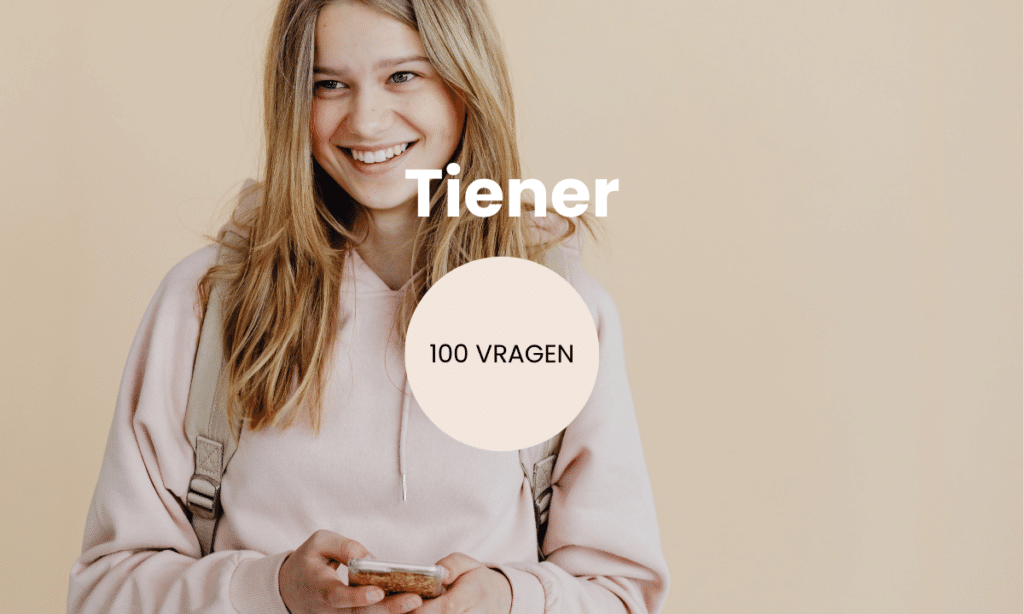 tiener meisje die aan het lachen is