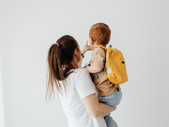 vrouw en zoon