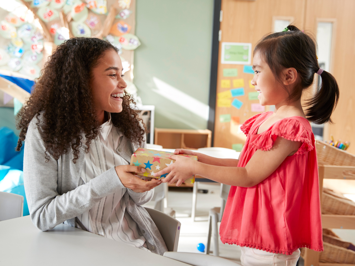 leraar kind cadeau juf meester