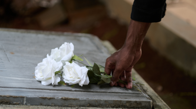 doodskist bloemen begravenis