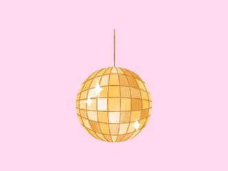 verliefd op de ex van mijn beste vriendin illustratie van een discobal