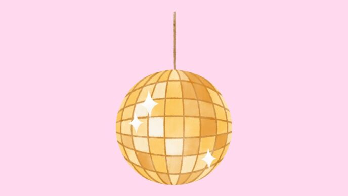 verliefd op de ex van mijn beste vriendin illustratie van een discobal