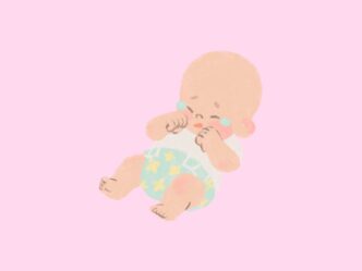 eenkennige baby foto van huilende baby