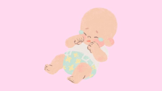 eenkennige baby foto van huilende baby