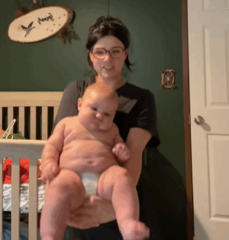 viraal grote baby 10 kg