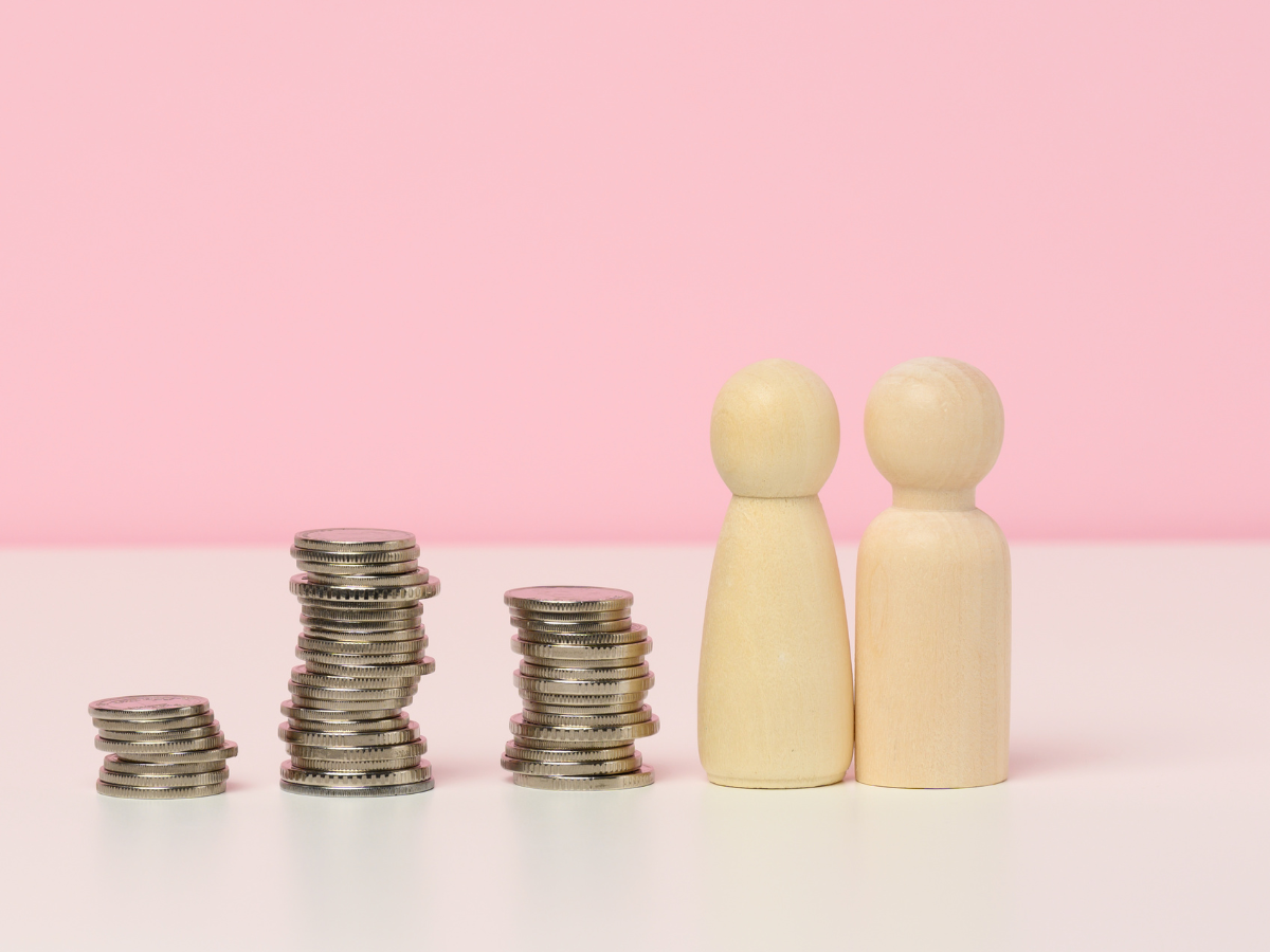 Huishoudboekje roze poppetjes muntjes