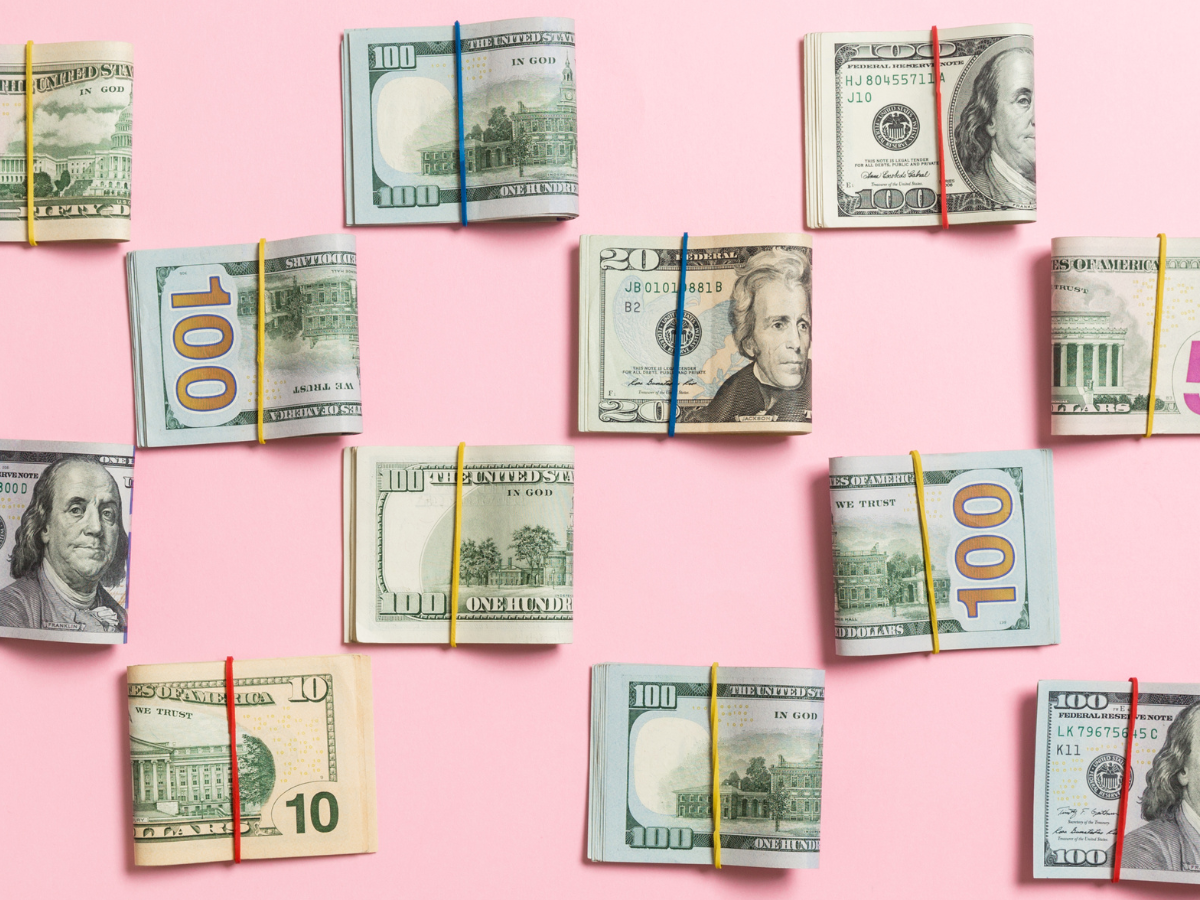 Het huishoudboekje van... geld, roze