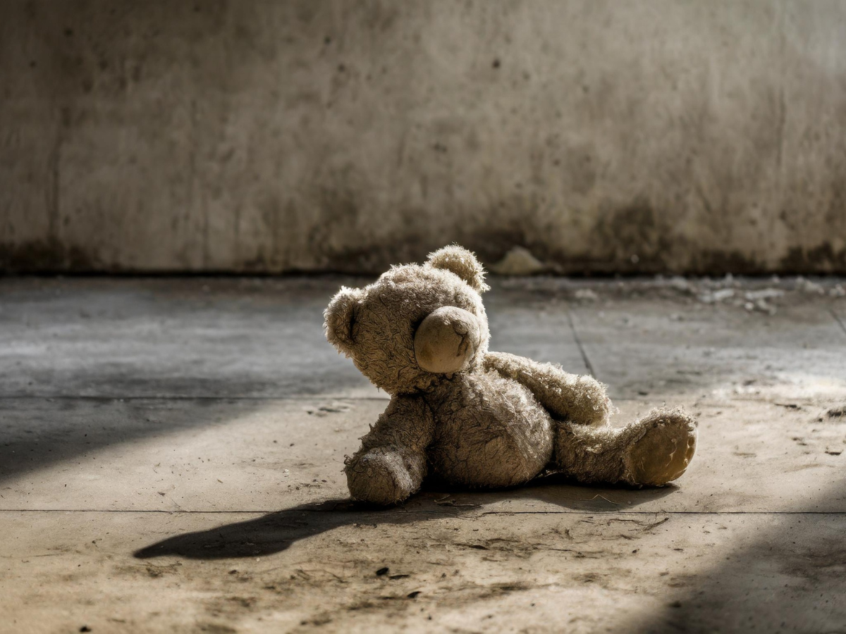 moeder voorkomt misbruik teddybeer