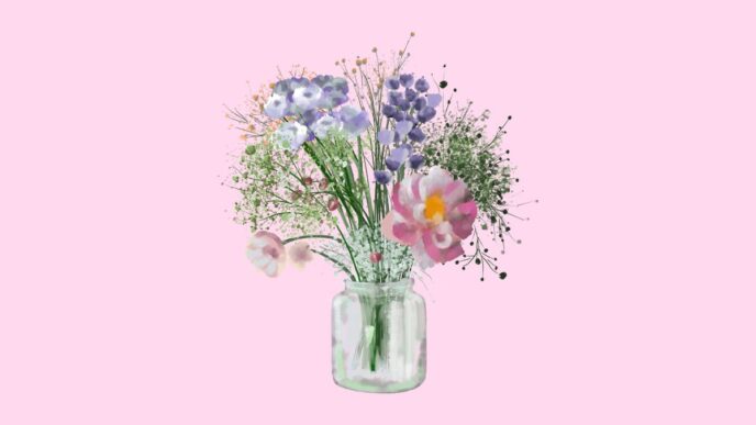 daten met een getrouwde man illustratie van bos bloemen