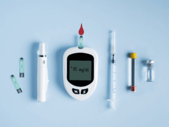 zwangerschapsdiabetes foto van verschillende diabetes spullen