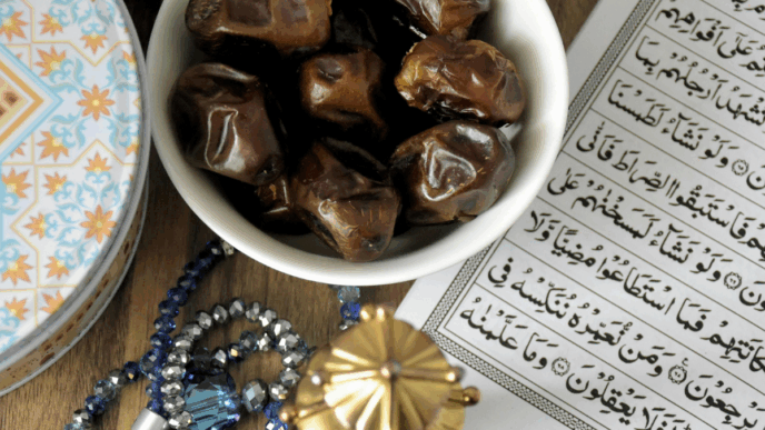 ramadam schaal met dadels
