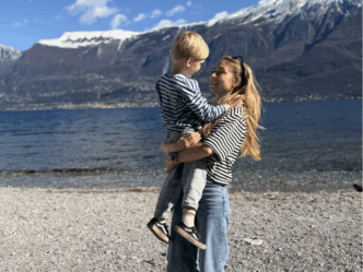 wens voor tweede kindje foto van japke en haar zoontje