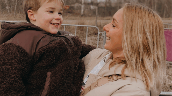 bewust één kind foto van lotte en kind