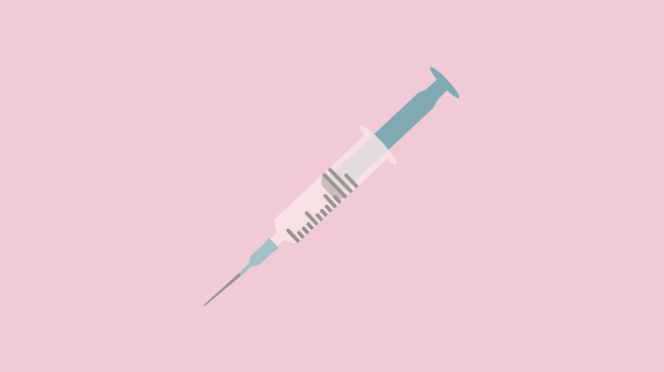 stiekem botox laten doen illustratie van een botoxspuit