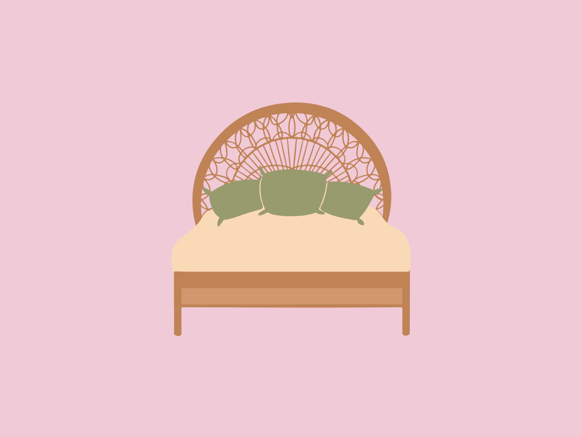 seks tijdens zwangerschap partner wil niet illustratie van bed