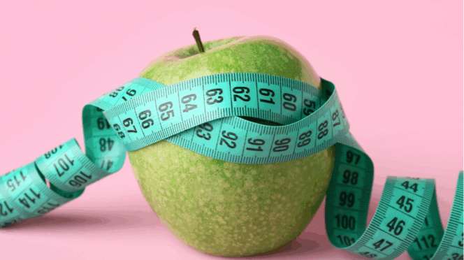 afvallen zonder dieet huisarts methode foto van appel met meetlint
