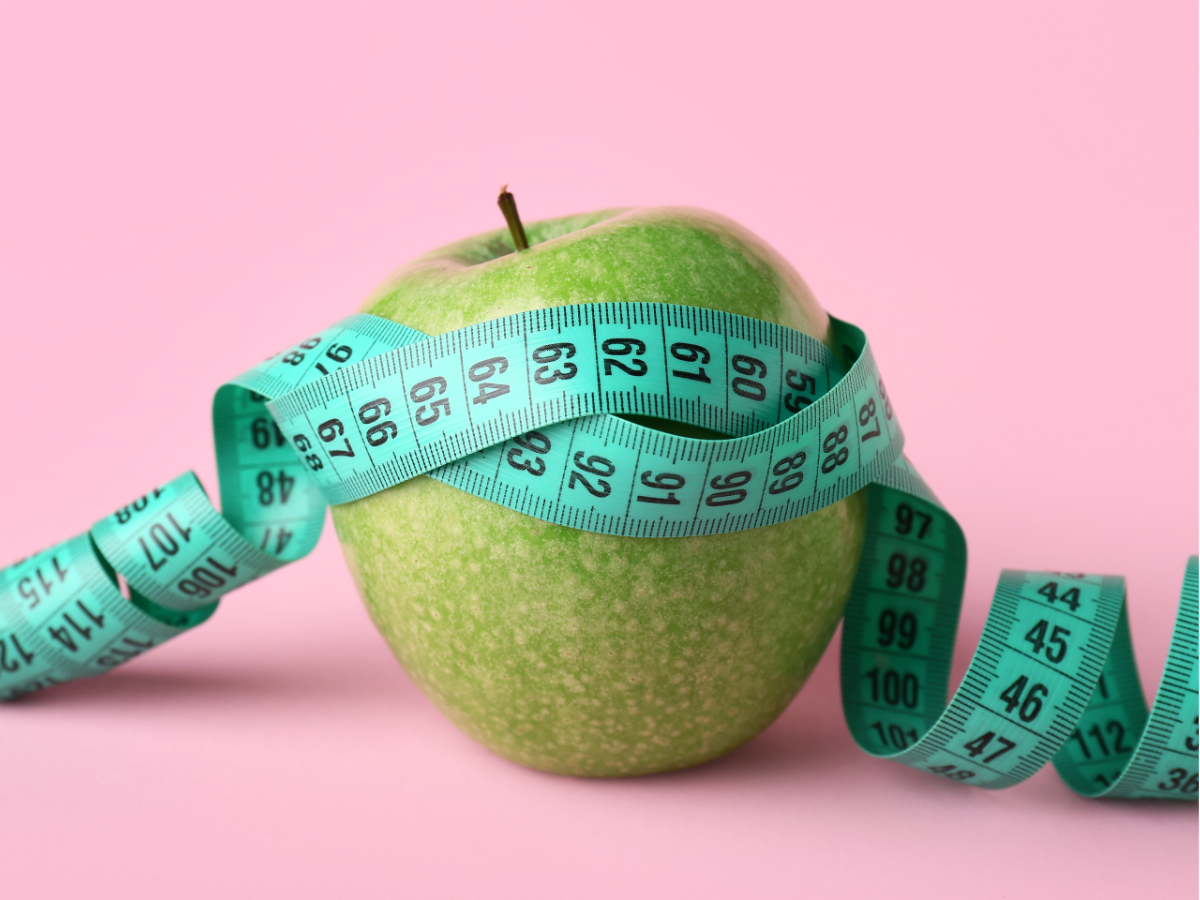 afvallen zonder dieet huisarts methode foto van appel met meetlint