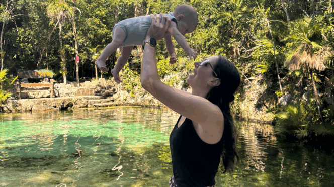 baby ziek op vakantie foto van tamara met baby max op reis