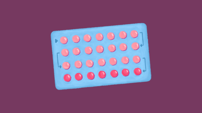 seks na stoppen met pil illustratie van de pil