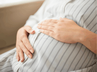 obesitas zwangerschap foto van zwangere vrouw