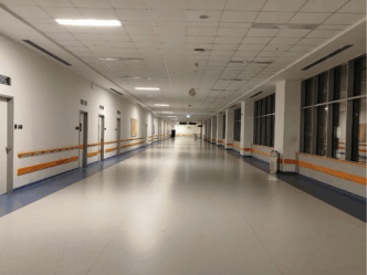 doden paaseieren zoeken Duitsland foto van ziekenhuisgang