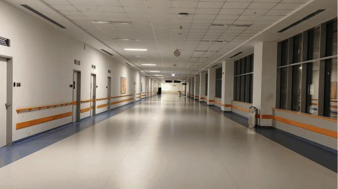 doden paaseieren zoeken Duitsland foto van ziekenhuisgang