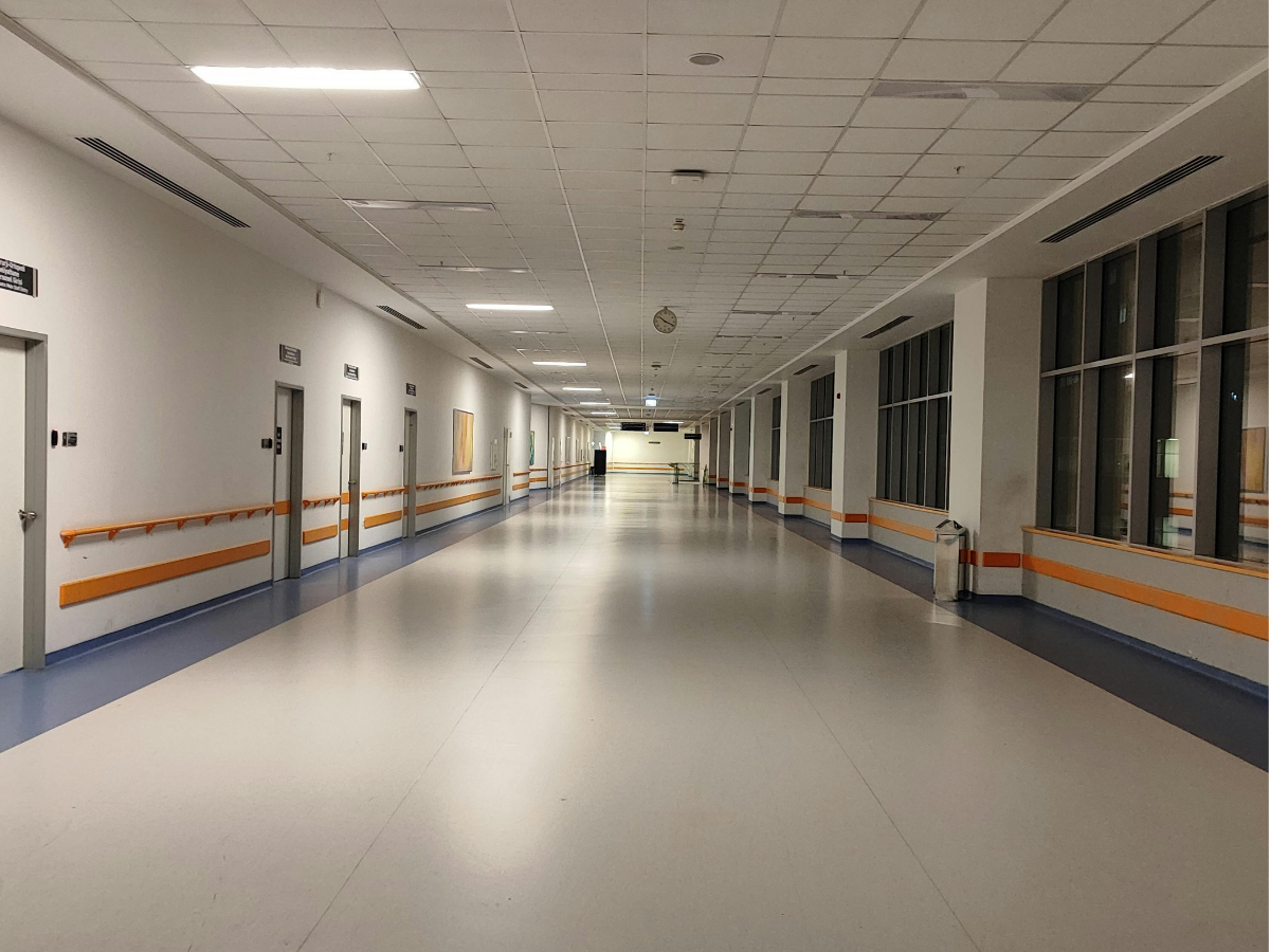 doden paaseieren zoeken Duitsland foto van ziekenhuisgang