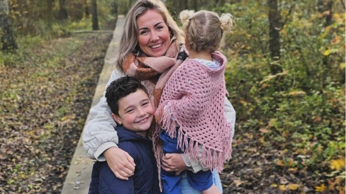 borstkanker moeder foto van michelle en gezin