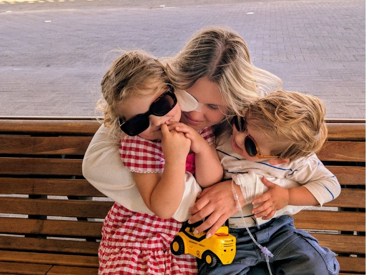 leven met MS als moeder foto van gezin romy