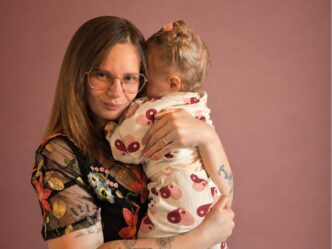 postnatale depressie foto van sandra en dochter