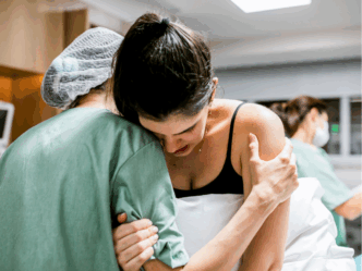 vaders tijdens bevalling foto van bevalling