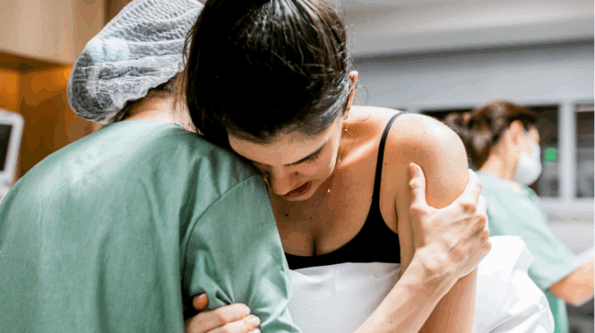 vaders tijdens bevalling foto van bevalling