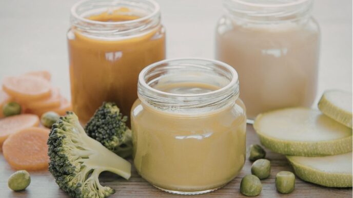 babyvoeding ongezond supermarkt foto van babyvoeding