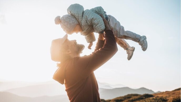 vaders mentale gezondheid ouderschap foto van vader en kind