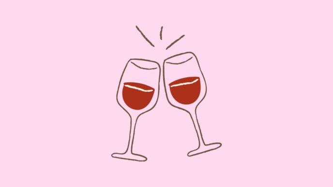 geen beste vriendin volwassen vrouw illustratie van twee wijnflessen