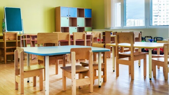 misbruik kinderdagverblijf verdachte dementie foto van leeg lokaal