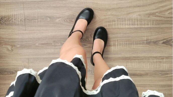 zweetgeur in ballerina's