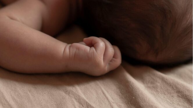 dalend geboortecijfer Nederland foto van newborn