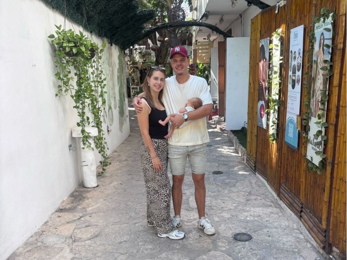 vroeggeboorte in Mexico foto van nina en gezin
