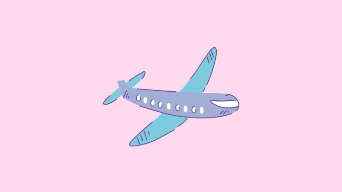 vakantie zonder kinderen illustratie van vliegtuig