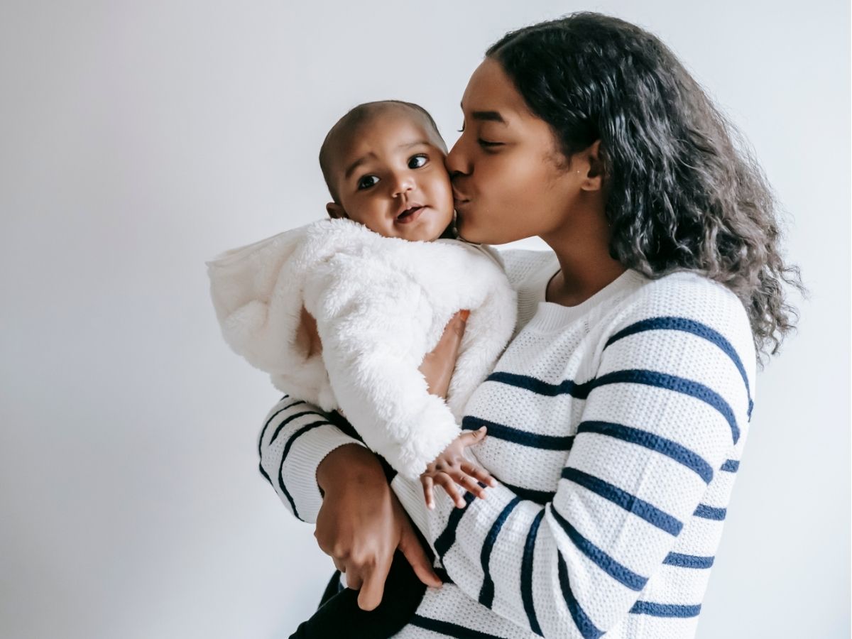 baby-app foto van moeder en kind