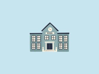 open relatie illustratie van school