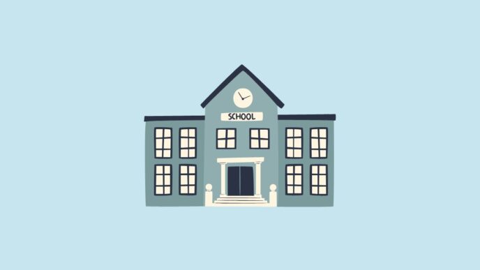 open relatie illustratie van school