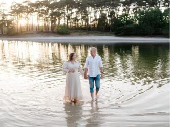 zwanger van een drieling foto van lindsey en partner