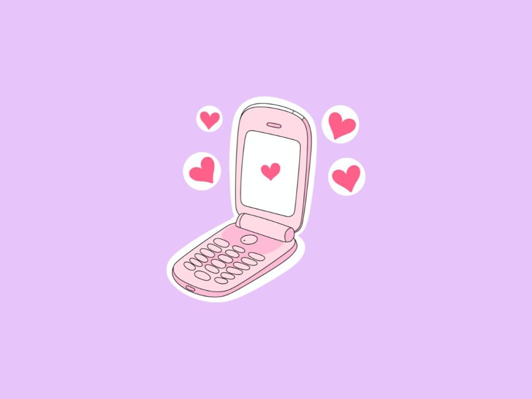 seksleven na kinderen illustratie van telefoon