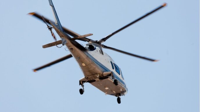 zwangere vrouw ongeval foto van traumahelikopter