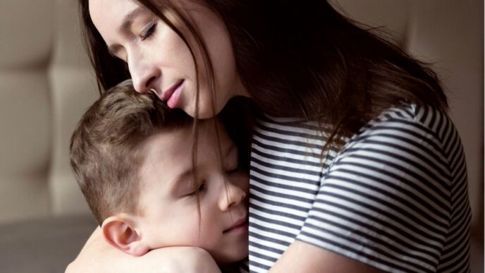 Bijnaam kind foto van moeder en zoon