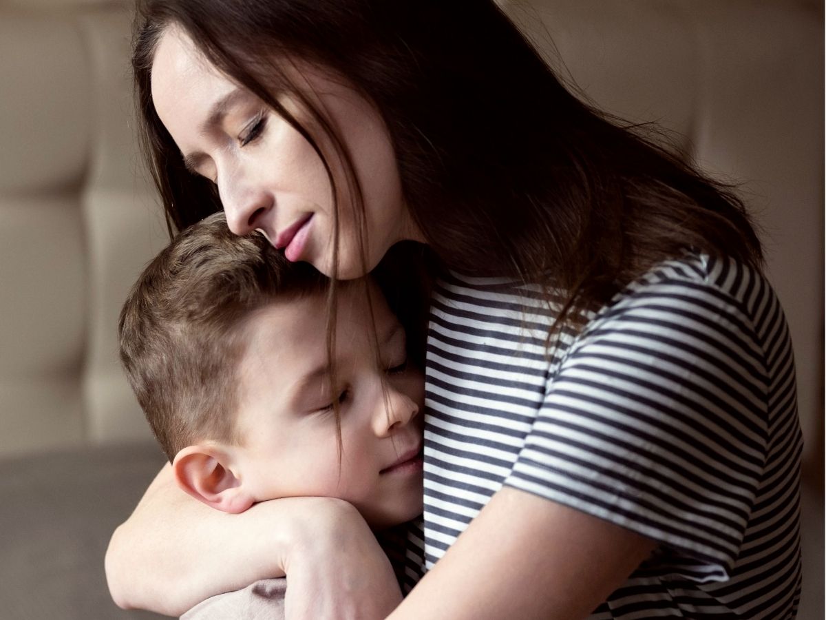 Bijnaam kind foto van moeder en zoon