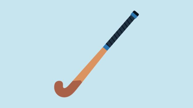 Hockey-app illustratie van hockeystick